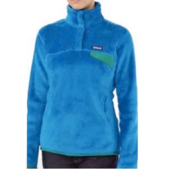 Patagonia | Women | Blue Re-Tool Snap T Fleece Pullover Sweater | Size Medium - Picture 14 of 14